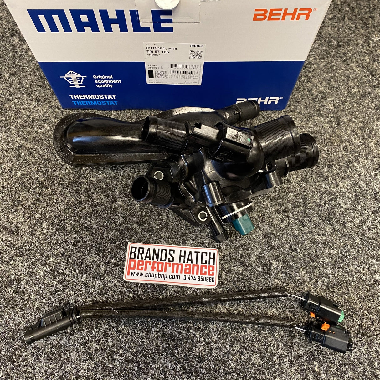 Mini ONE Cooper S JCW R56 R57 R60 N12 N14 N16 N18 MAHLE Thermostat W/ Harness