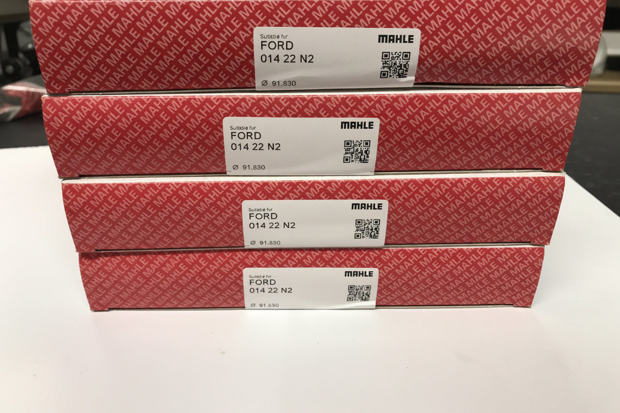 4 X PINTO 2.0 OHC MAHLE 1MM PISTON RINGS - COMPLETE SET 91.83 bore 014 22 N2