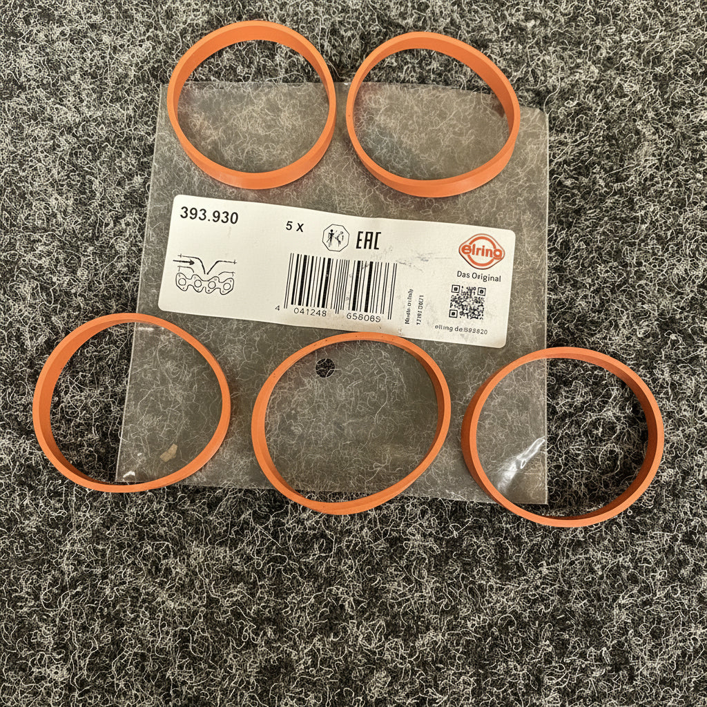 FORD FOCUS 2.5 T ST225 RS RS500 5 Cylinder Elring Inlet Manifold Upper Seals X5