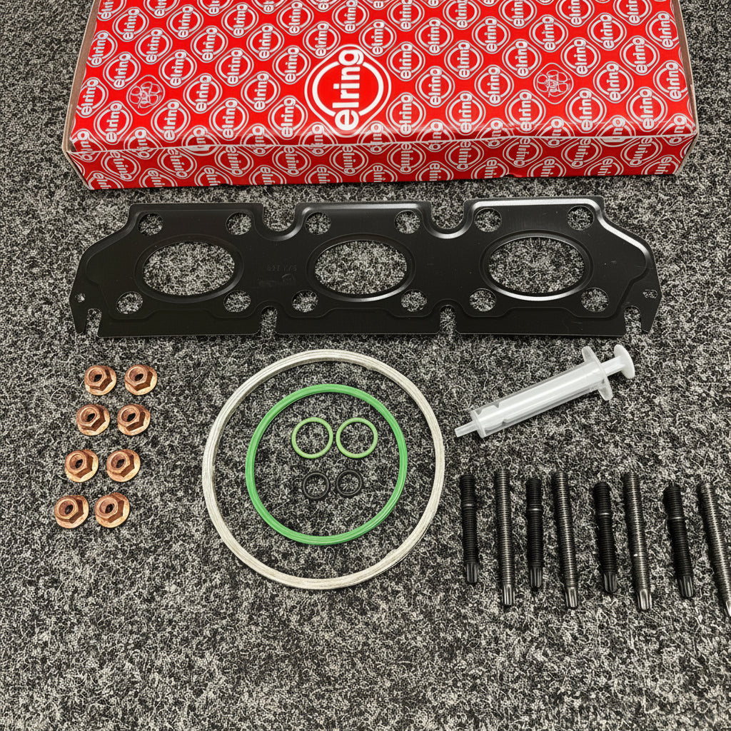 Mini Cooper S JCW F55 F56 F57 F60 B48 B48A20A Elring Turbo Charger Mounting Kit 648.640