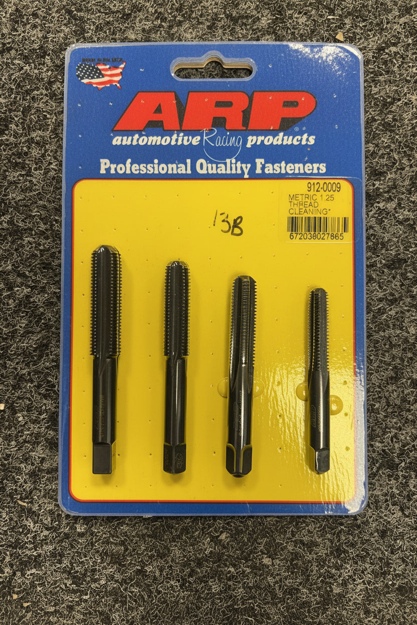 ARP M8 M10 M11 M12 X 1.25mm Thread Cleaning Chaser Tap Kit