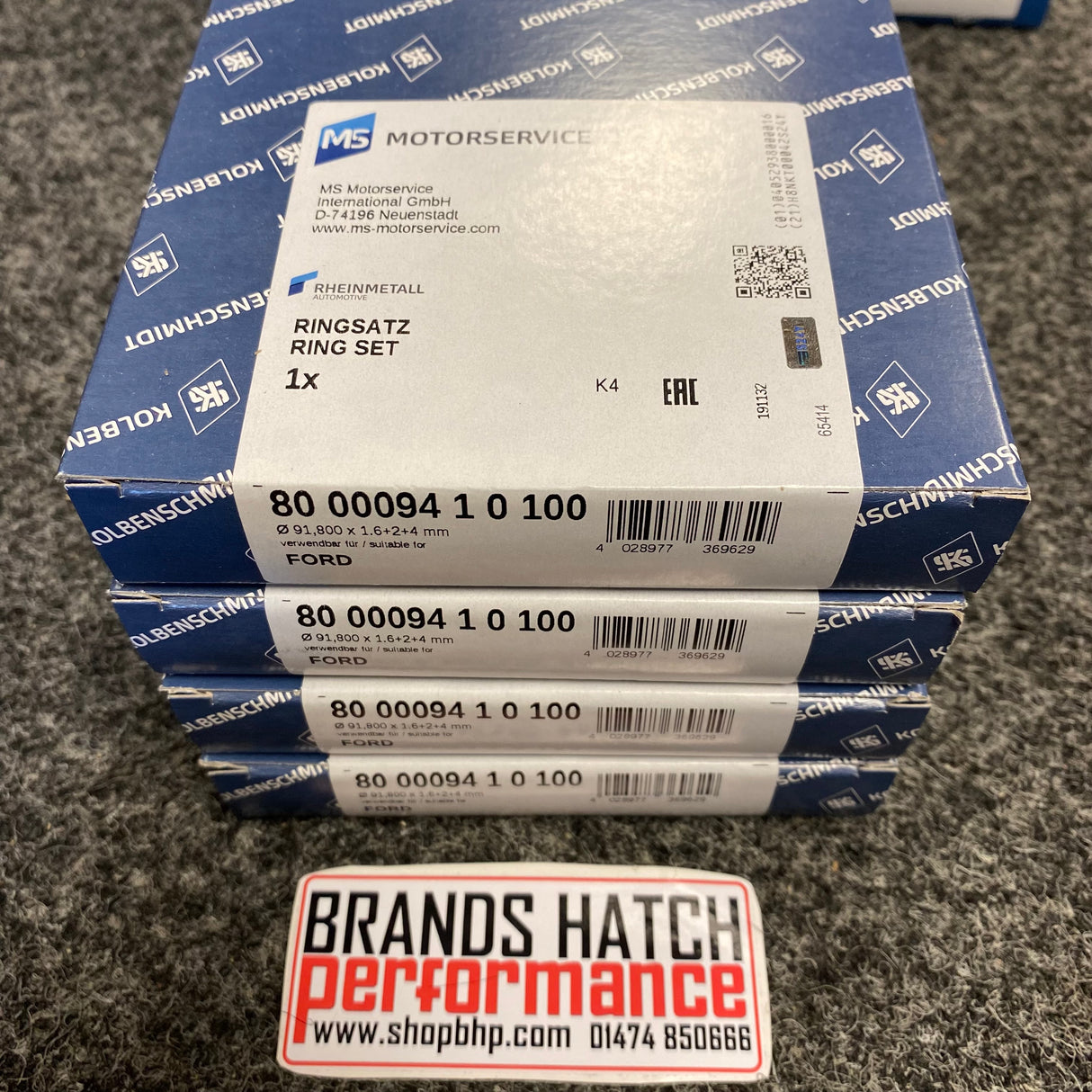 4 X PINTO 2.0 OHC KS Kolbenschmidt +1mm 91.83 Complete Piston Ring Set