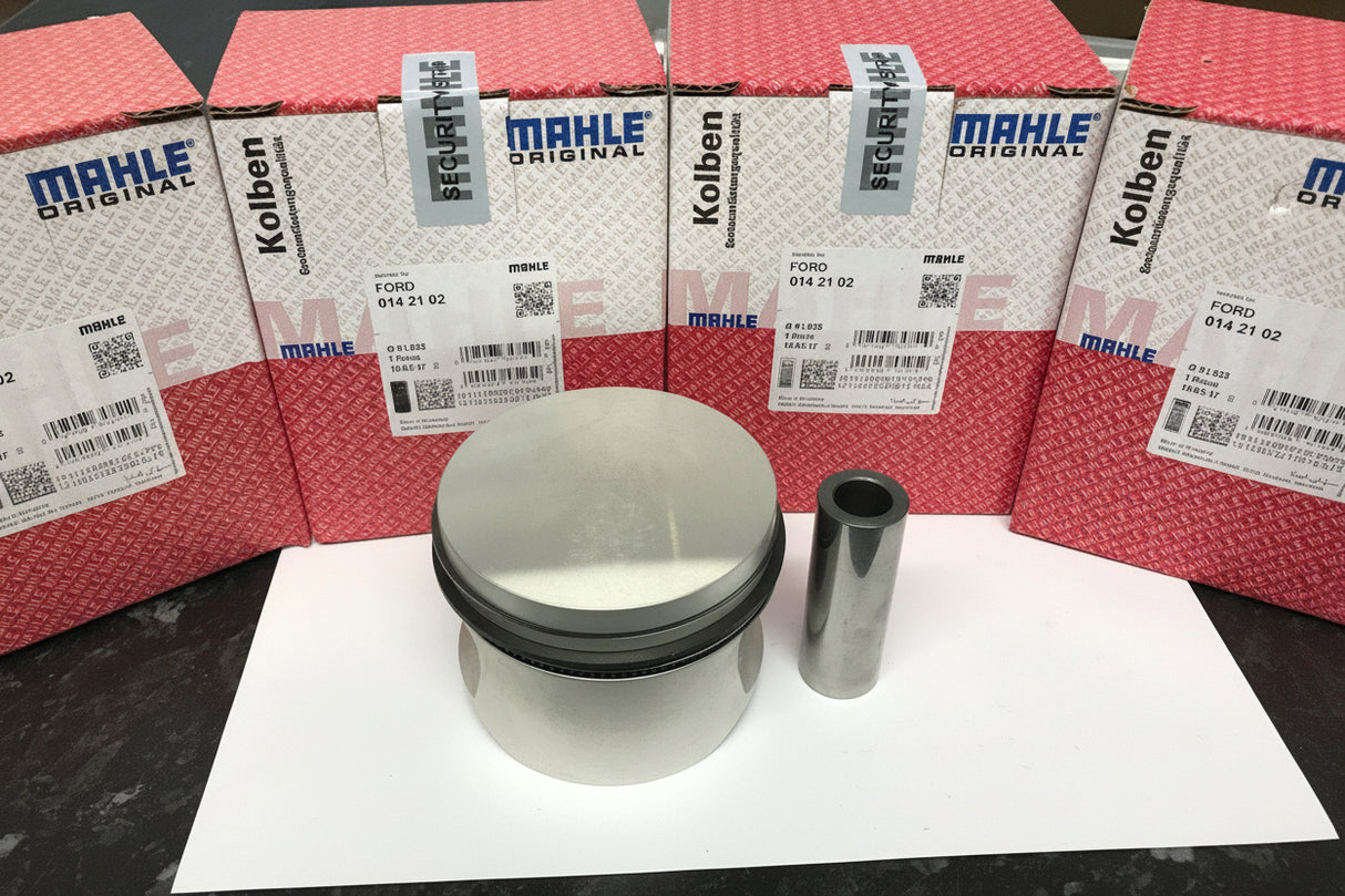 4 x FORD 2.0 OHC PINTO MAHLE PISTONS STD - High Compression 0142100