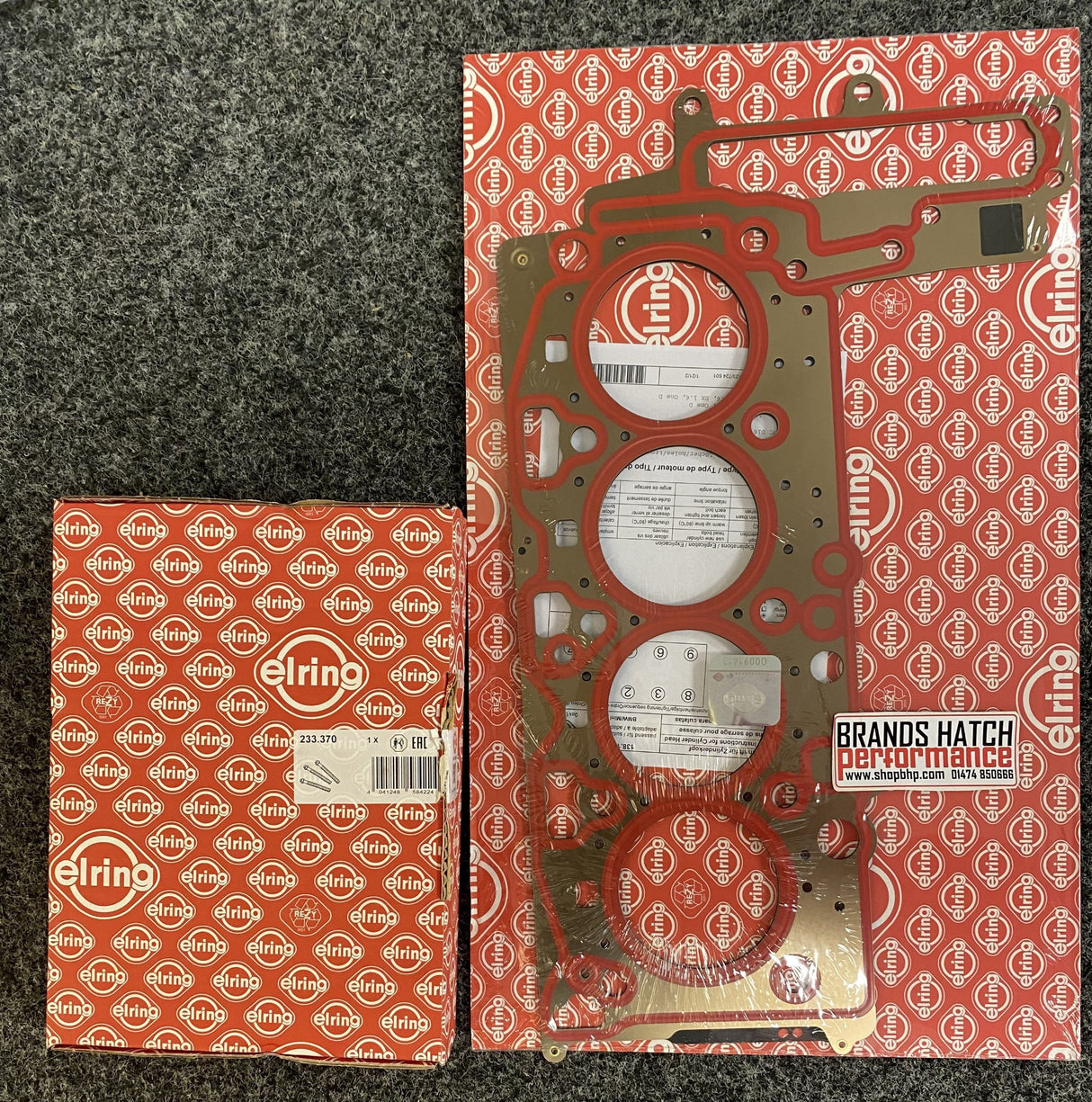 Mini Cooper One D R55 R56 R57 R60 R61 N47C16 1.05mm MLS Elring Head Gasket 138.121 & Head Bolts 233.370