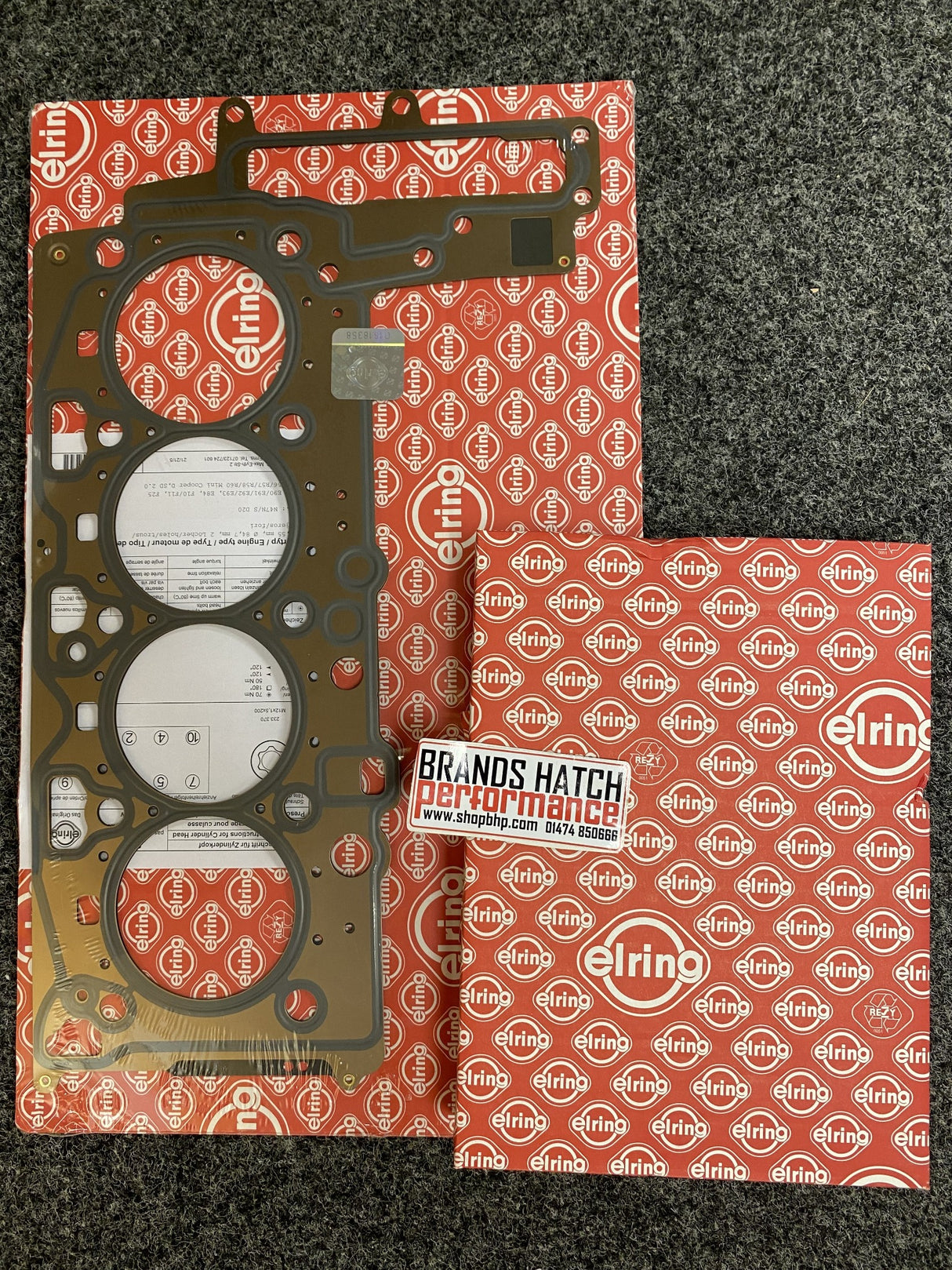 Mini Cooper D SD R55 R56 R57 R60 R61 N47C20A 1.55mm MLS Elring Head Gasket & Bolts 1.55mm MLS Elring Head Gasket 019.321 233.370