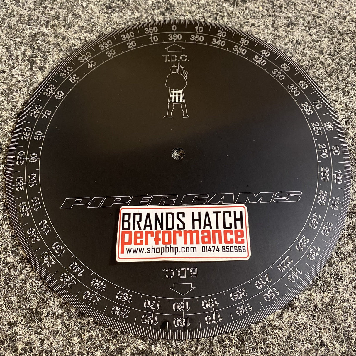 Piper Cams Professional 10" 255mm Alloy Metal Timing Protractor Disc