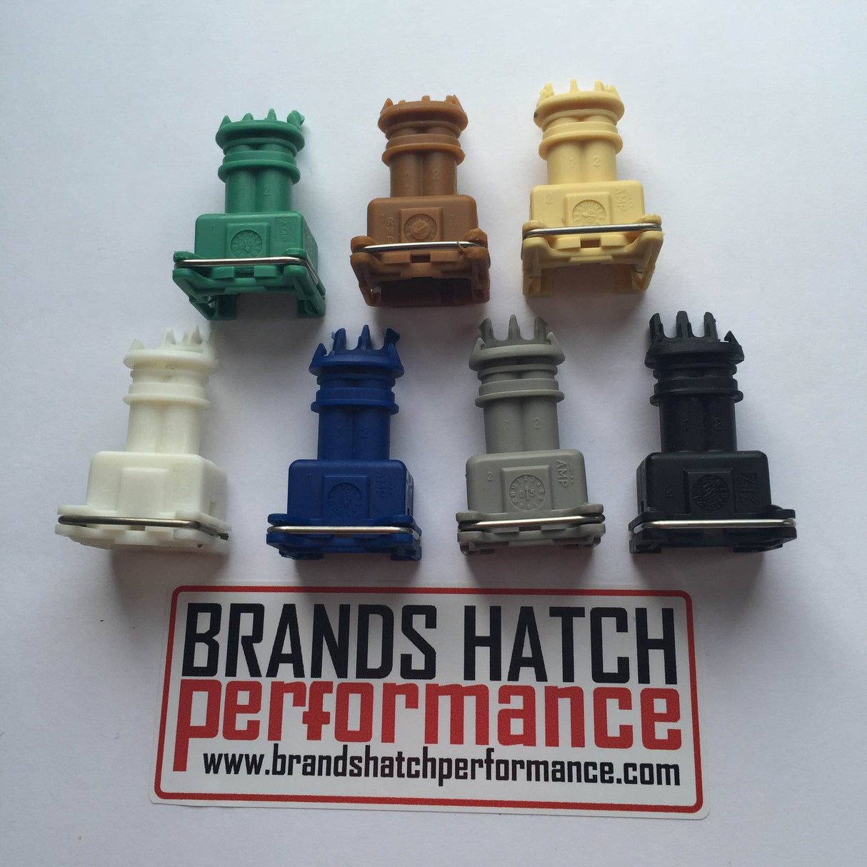 Fuel injector connector with boot - Amp Junior Power Timer 2 Way EV1 JPT - Bosch BLACK EV1