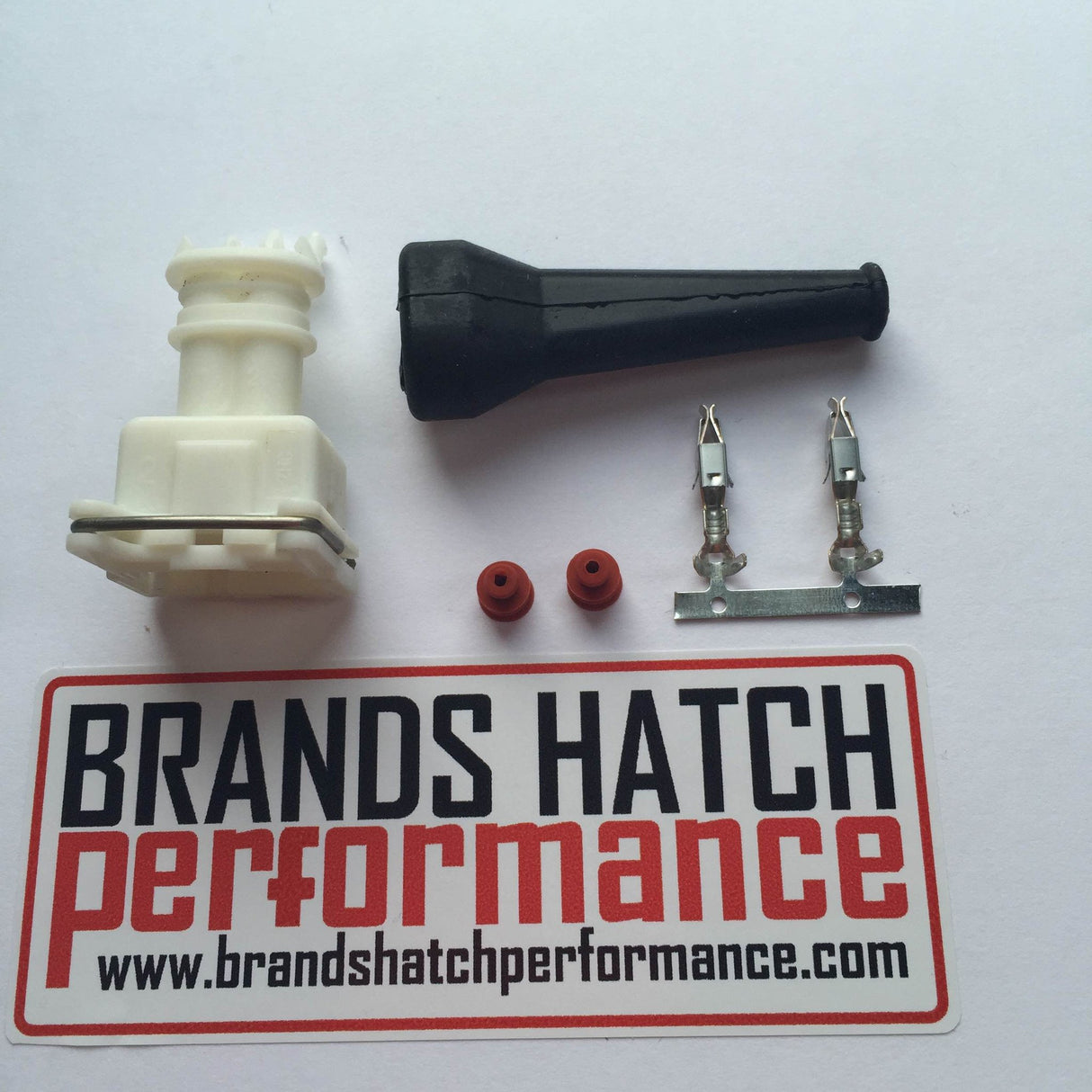 Fuel injector connector with boot - Amp Junior Power Timer 2 Way EV1 JPT - Bosch BLACK EV1