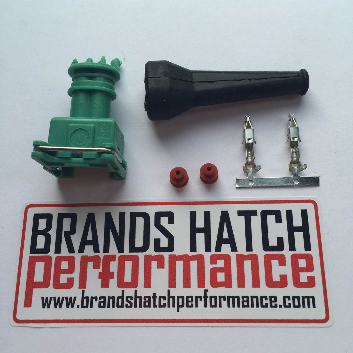 Fuel injector connector with boot - Amp Junior Power Timer 2 Way EV1 JPT - Bosch BLACK EV1