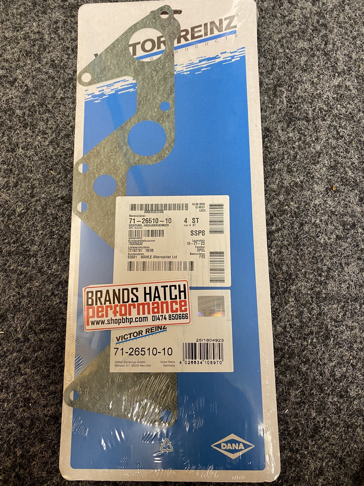 Vauxhall C20NE 20NE 2.0 8V Victor Reinz Inlet Manifold Gasket