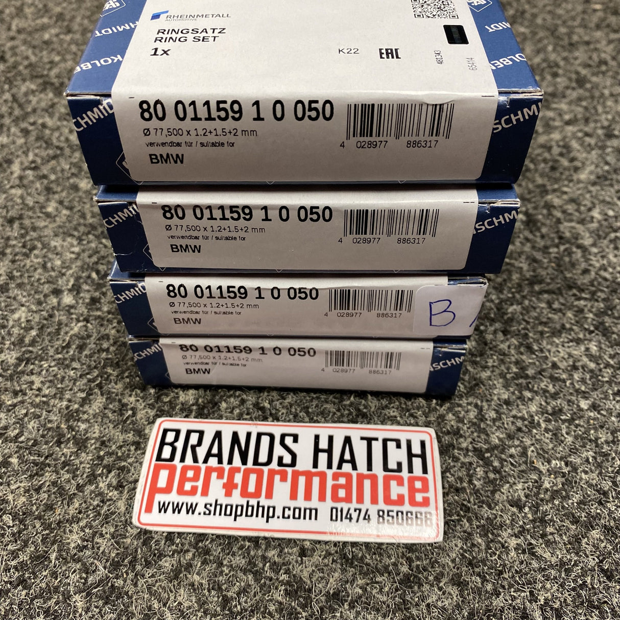 Mini Cooper S JCW R55 R56 R57 N12 N16 N18 EP6 77.50mm Kolbenschmidt Piston Rings