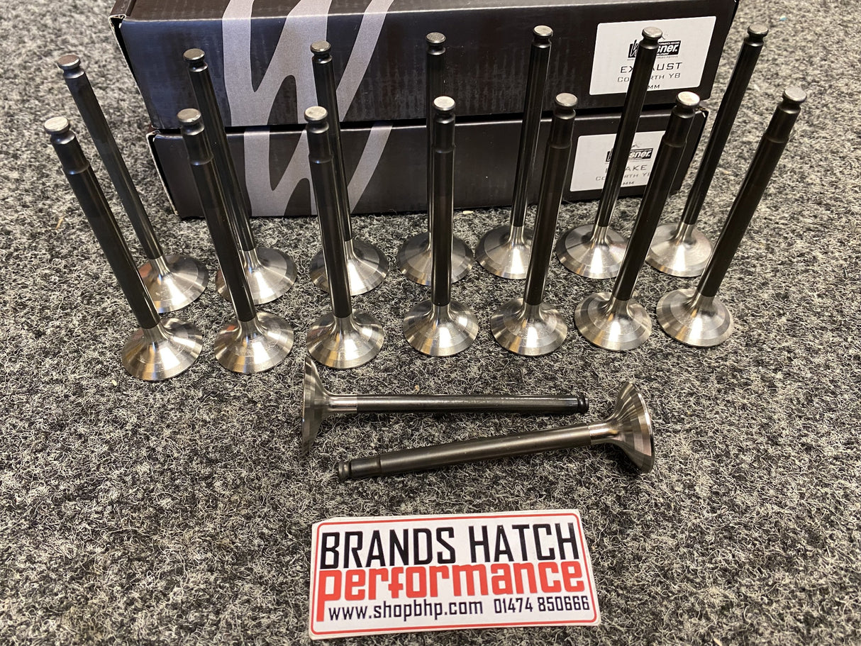 Wossner Ford Cosworth YB +1mm Black Nitrided Stainless Inlet & Inconel Exhaust Valves