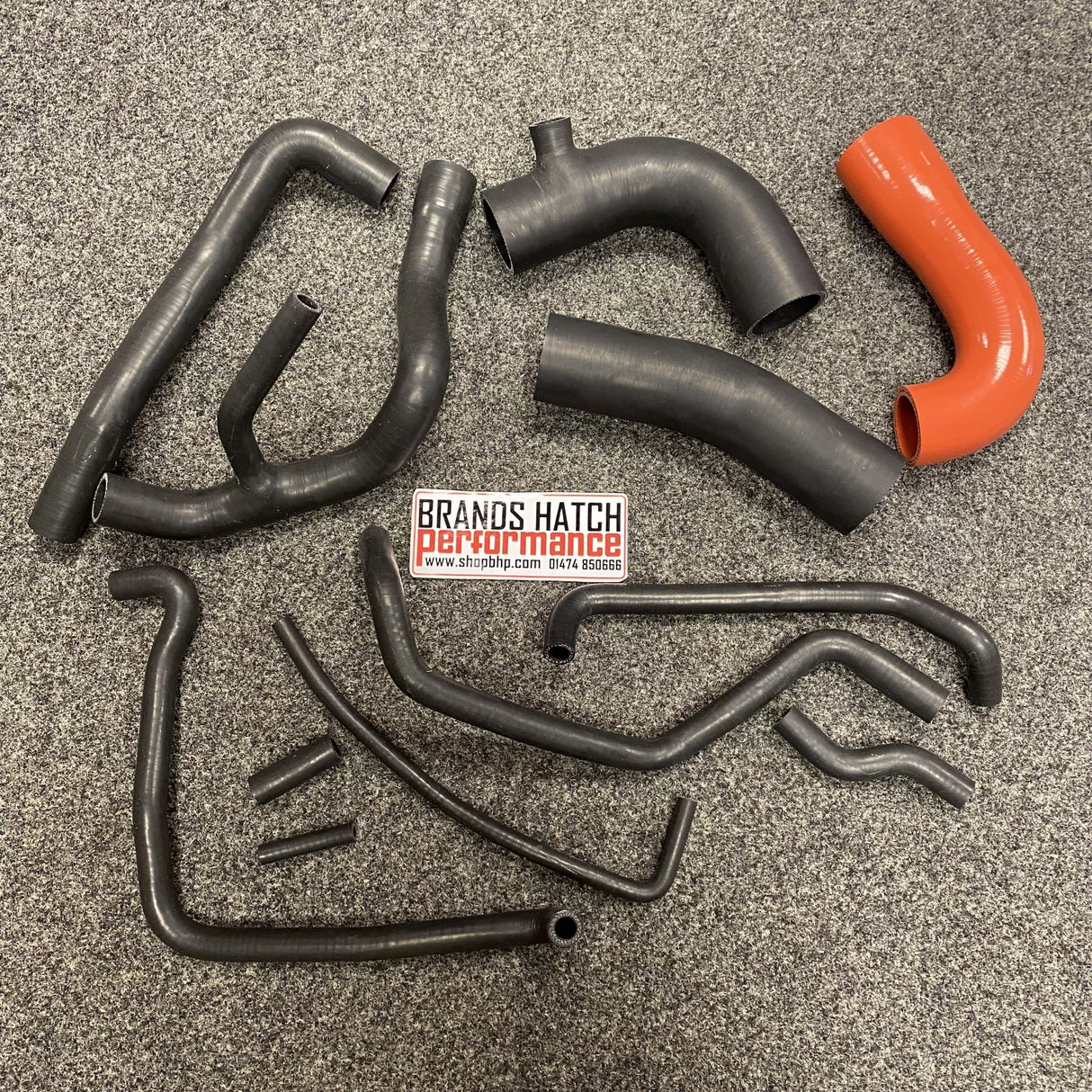 Ford 2WD Sierra Cosworth YB T3 Boost With DV Fitting & Coolant & Ancillary Hoses in OE BLACK