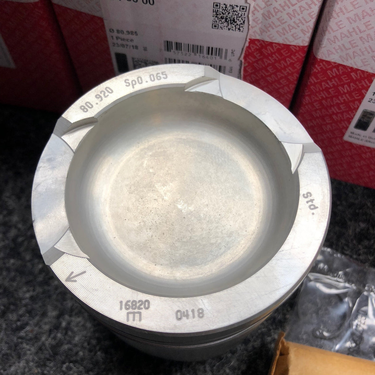 Ford 1.6 Escort RS Fiesta XR2 Xflow X-flow OHV KL STD 80.985 Bore MAHLE Pistons 0146500