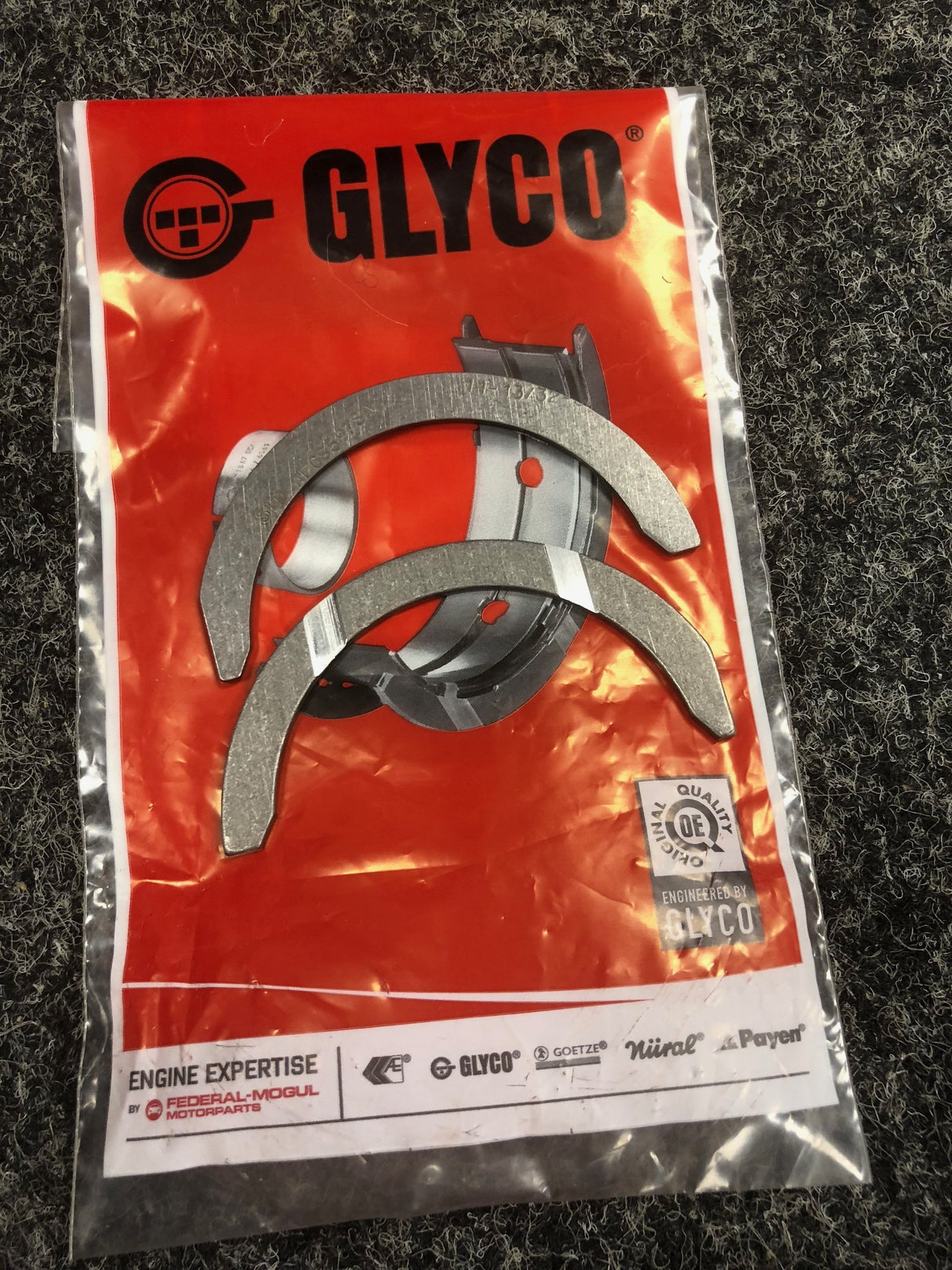 Ford Sierra 1.6 CVH Engine GLYCO Main Big End Bearing Set STD Oversize 1/2 Grooved