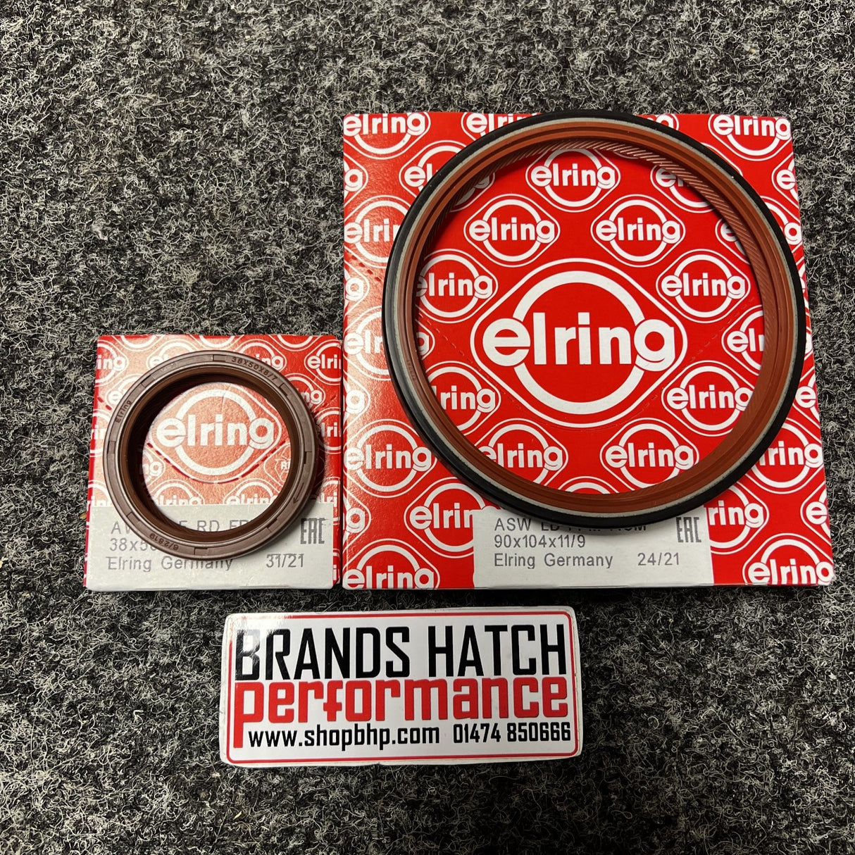 Vauxhall C20XE C20LET Elring Rear & Front Crank Crankshaft Seal Set