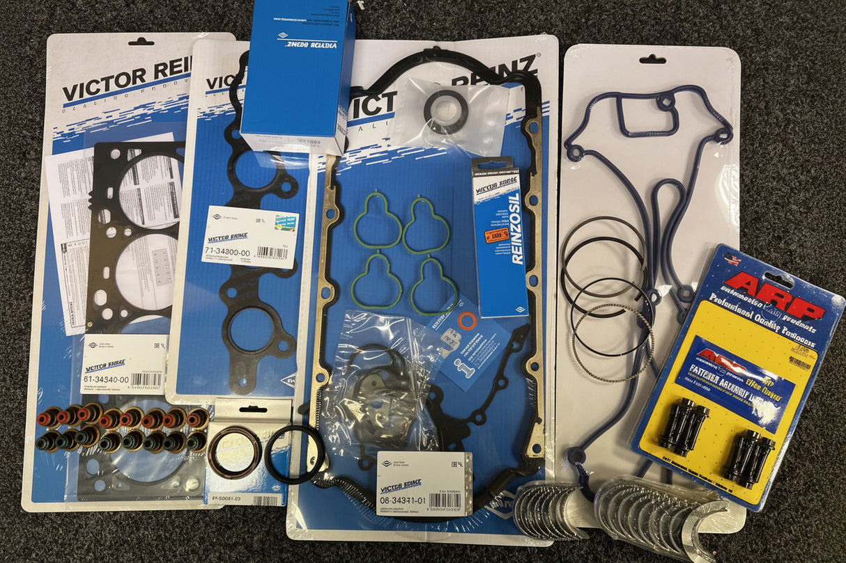 Ford Focus ST170 ALDA Zetec Bottom End Gasket & Piston Ring & Bearing Rebuild Kit With ARP Rod Bolts