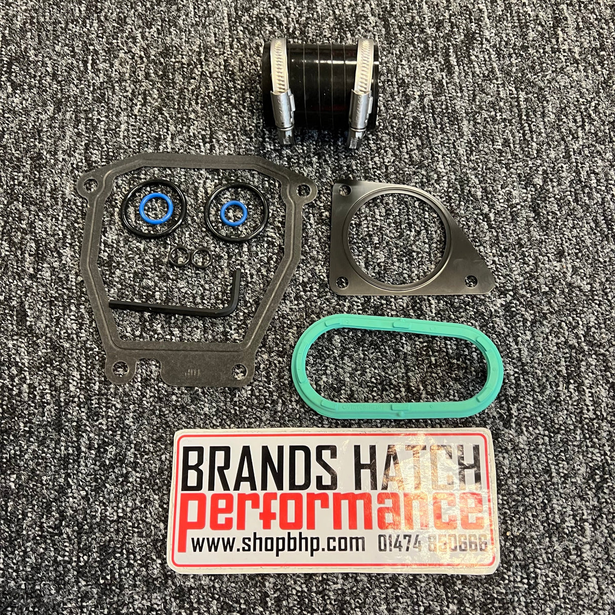 Mini Cooper S JCW R52 R53 W11 W11B16A EATON Basic Supercharger Gasket Seal Service Kit & BYPASS HOSE BHP1
