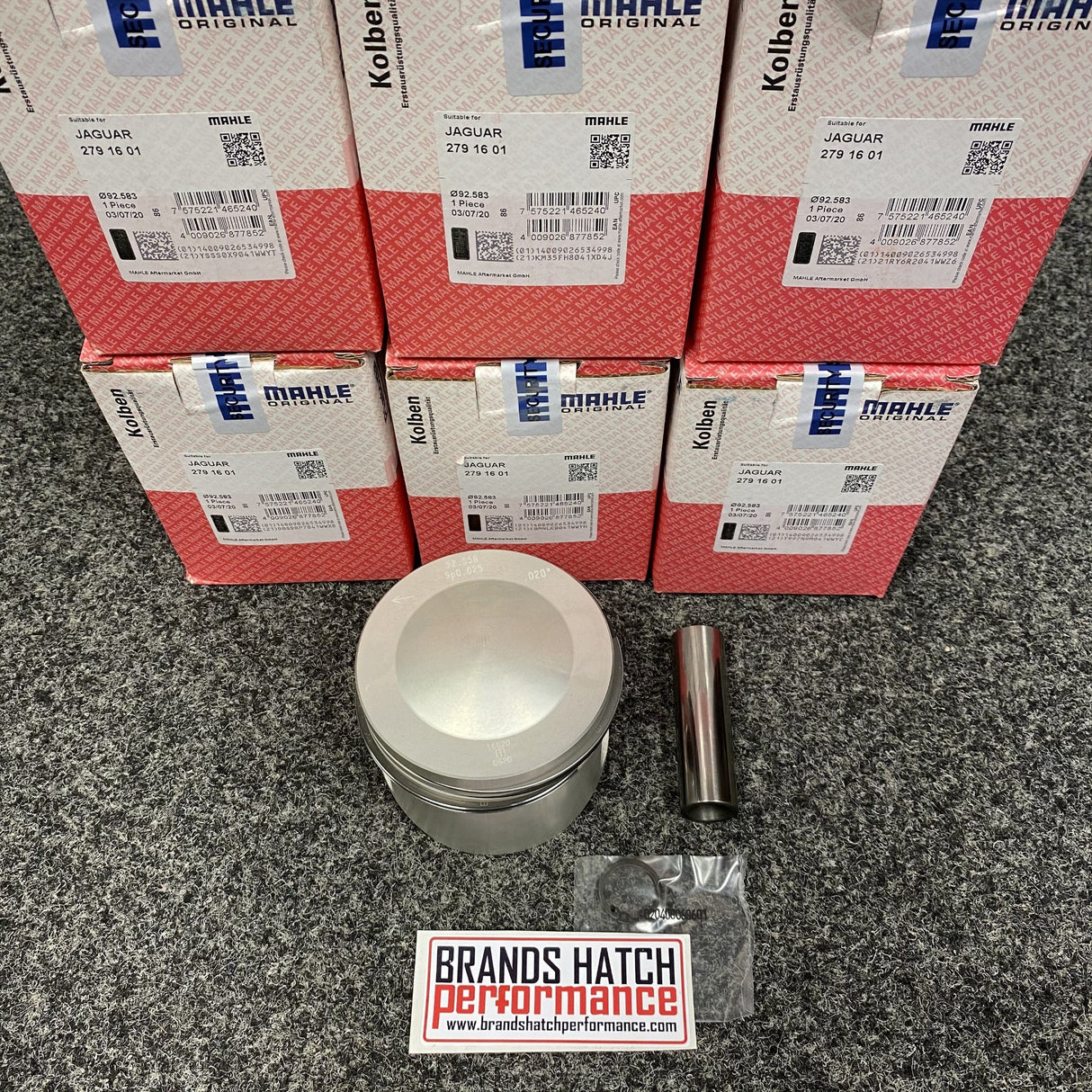 Jaguar 4.2 XK E-Type S1 S1.5 S2 +20 Thou 92.58 Bore 8:1 Mahle Pistons X6 2791601