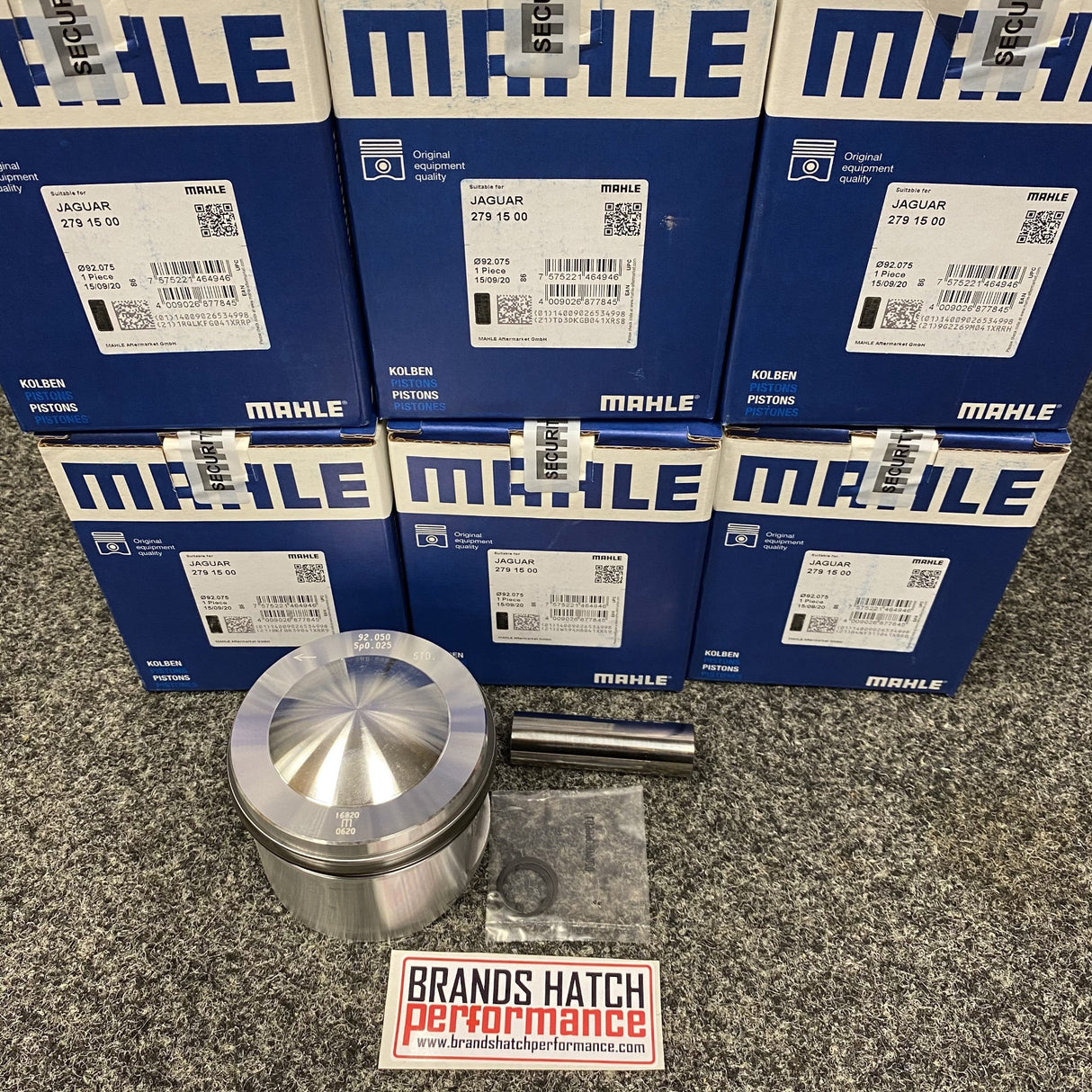 Jaguar 4.2 XK E-Type S1 S1.5 S2 STD 92.07 Bore 9:1 Mahle Pistons X6 2791500