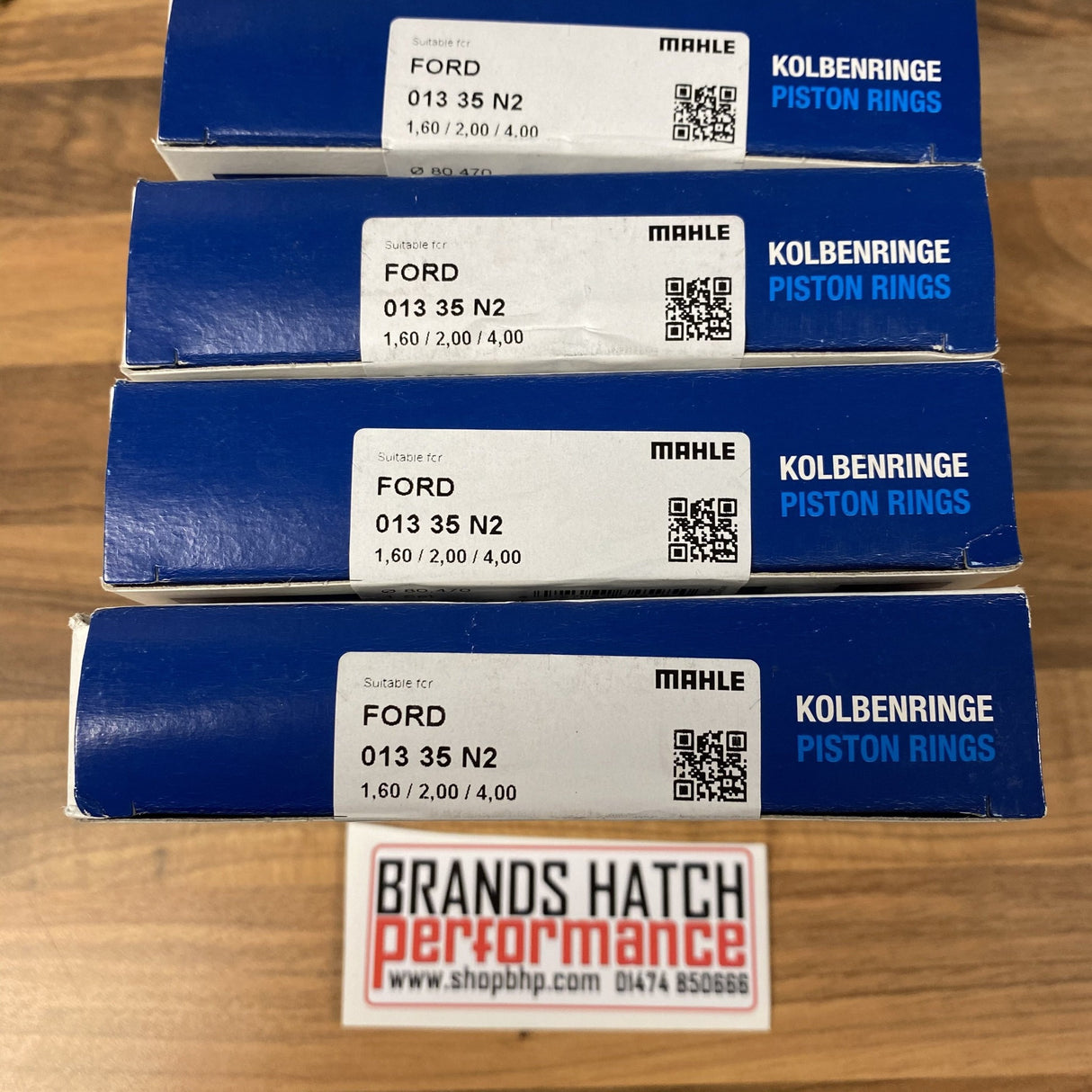 4 X Ford Escort & Fiesta RS Turbo +0.53 80.47 bore MAHLE PISTON RINGS 013 35 N2