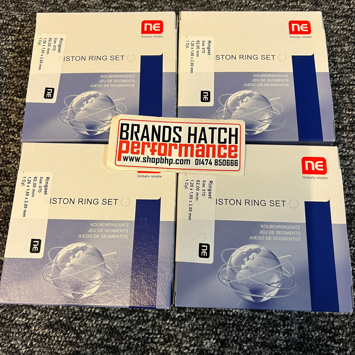 Mini One Cooper S JCW R50 R52 R53 W10 W11B16A 77mm STD NE Piston Rings X4
