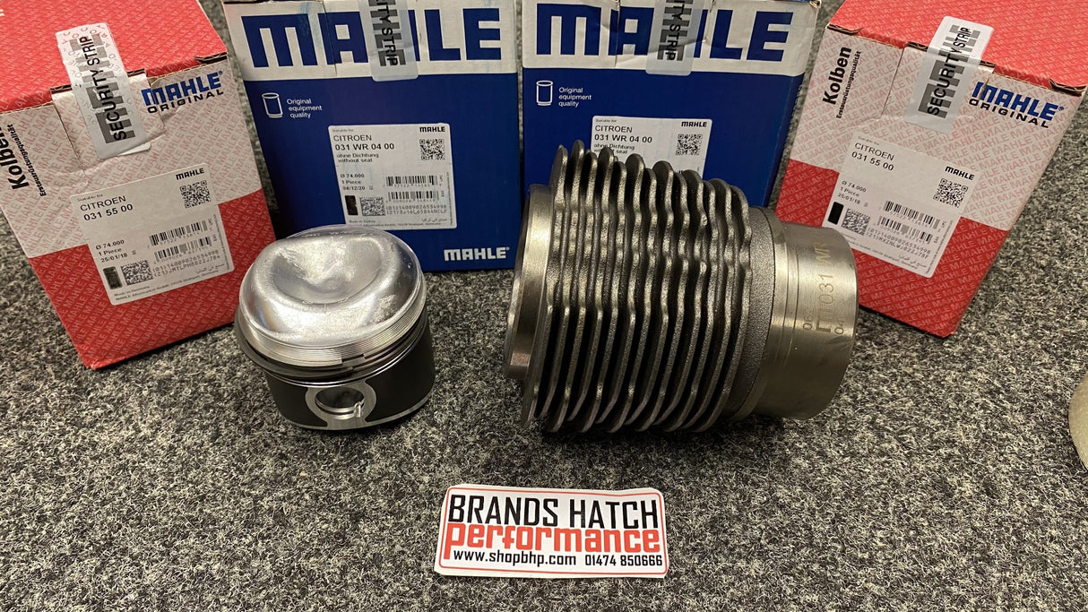 Citroen 2CV DYANE 6 MEHARI 0.6 STD 74mm Mahle Cylinder Liner Barrels & Pistons X2