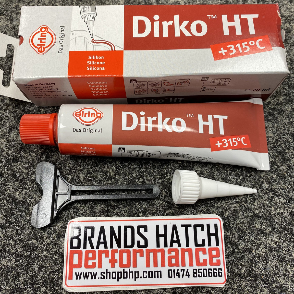 Elring Dirko HT RED -60C to 315C 70ml Silicone Sealant - Gasket Sealer –  Brands Hatch Performance Ltd.