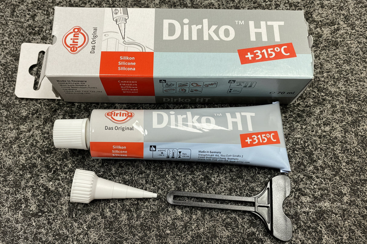 Elring Dirko HT GREY -60C to 315C 70ml Silicone Sealant - Gasket Sealer