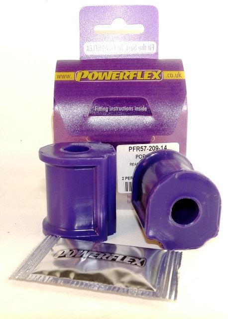 Powerflex Porsche 924 and S (all years), 944 (1982 - 1985) Rear Anti Roll Bar Bush 14mm PFF57-209-14