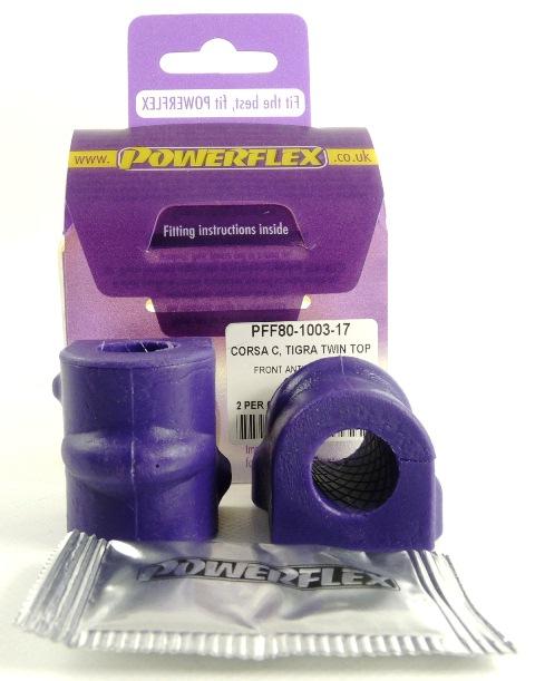 Powerflex Vauxhall Tigra Twin Top (2004-) Front Anti Roll Bar Bush 17mm PFF80-1003-17