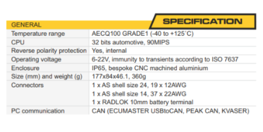 ECUMASTER Power Management Distribution Unit Module PMU16 AS Autosport - PDU