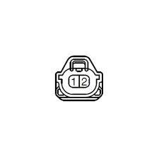 Toyota 90980-11153 High Impedance HiTag Top Slot Fuel injector connector - LX08