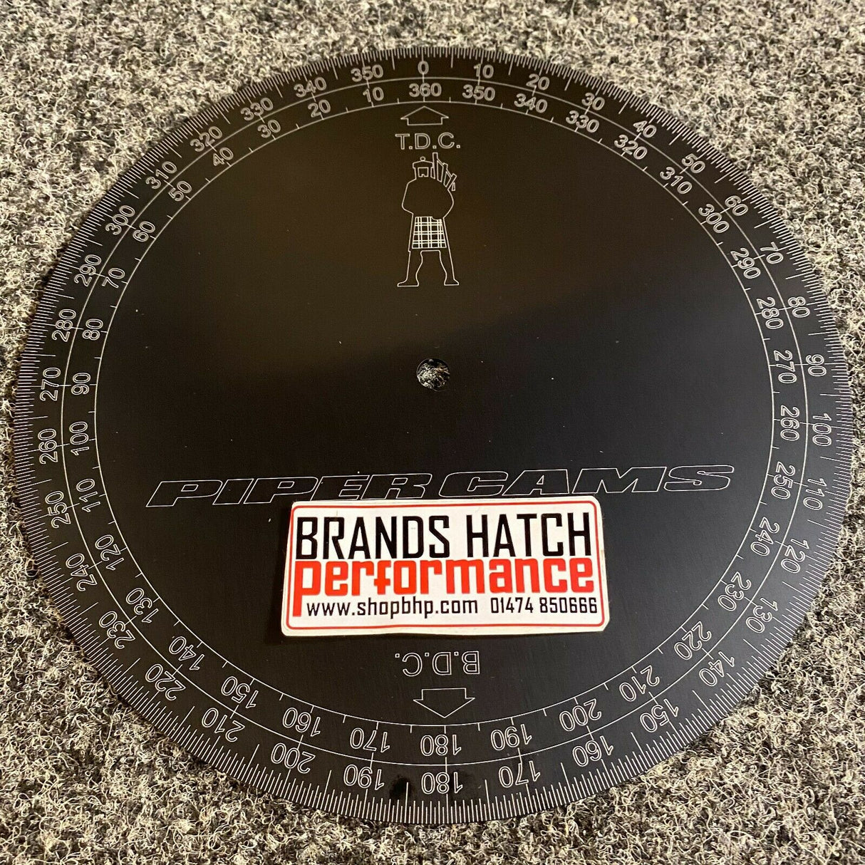 Piper Cams Professional 10" 255mm Alloy Metal Timing Protractor Disc PRODISC