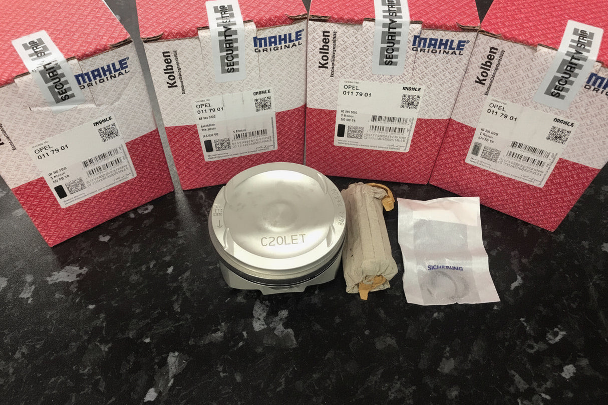 4 X VAUXHALL OPEL C20LET +0.5mm 86.5 BORE MAHLE PISTONS 0117901