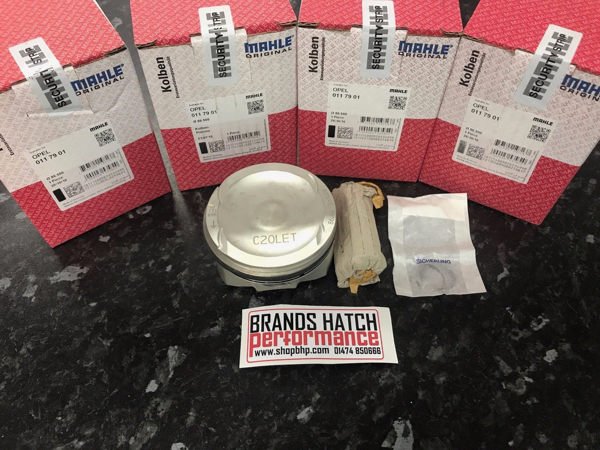 4 X VAUXHALL OPEL C20LET +0.5mm 86.5 BORE MAHLE PISTONS 0117901