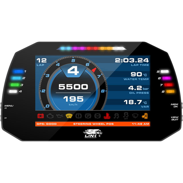 LINK ECU MXG Strada 7" 7 Inch TFT Digital Dash - Road & Race Icons