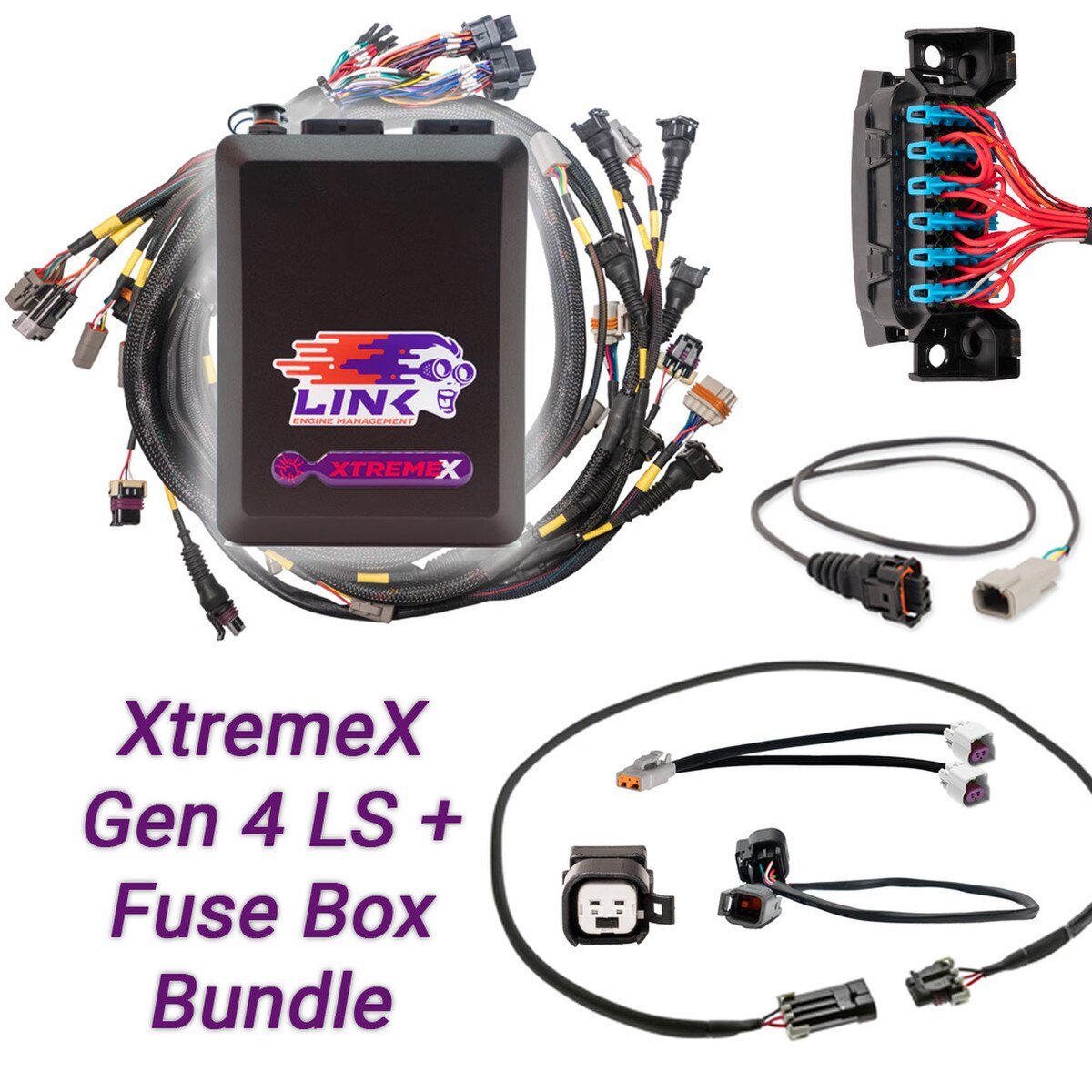 Link G4X XtremeX ECU LS Gen 4 Drive-By-Wire Bundle with Fuse Box & Relay