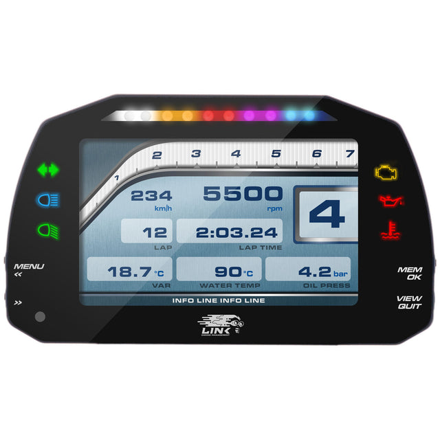 LINK ECU MXS Strada 5" 5 Inch TFT Digital Dash - Road & Race Icons