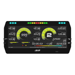 AIM 10" TFT MXT Strada 1.3 Digital Display Dash - Race or Road Icons - CAN or OBDII