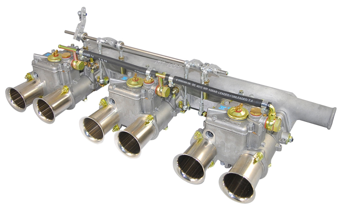 Jaguar 3.4 XK120 XK150 3 x 45 DCOE Weber Carb Carburettor Kit