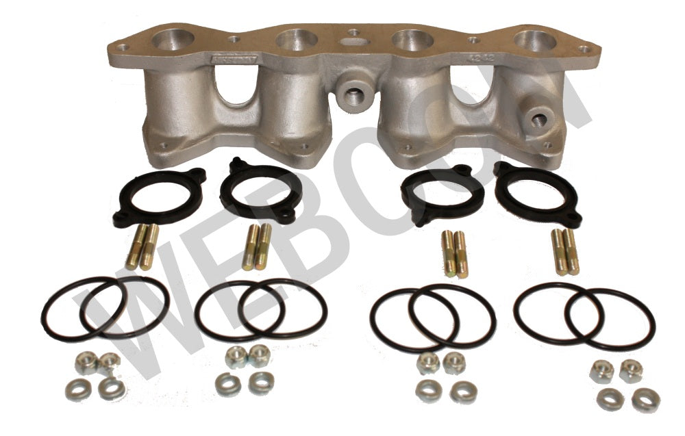 Ford 1.6 Crossflow Xflow Inlet Manifold for 2 x Twin Weber 45 DCOE
