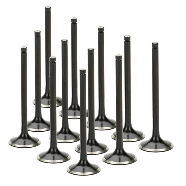 Supertech Black Nitrided Exhaust Valves For Toyota 2JZ 2JZGTE - 30MM +1mm Size TEVN-1016-12