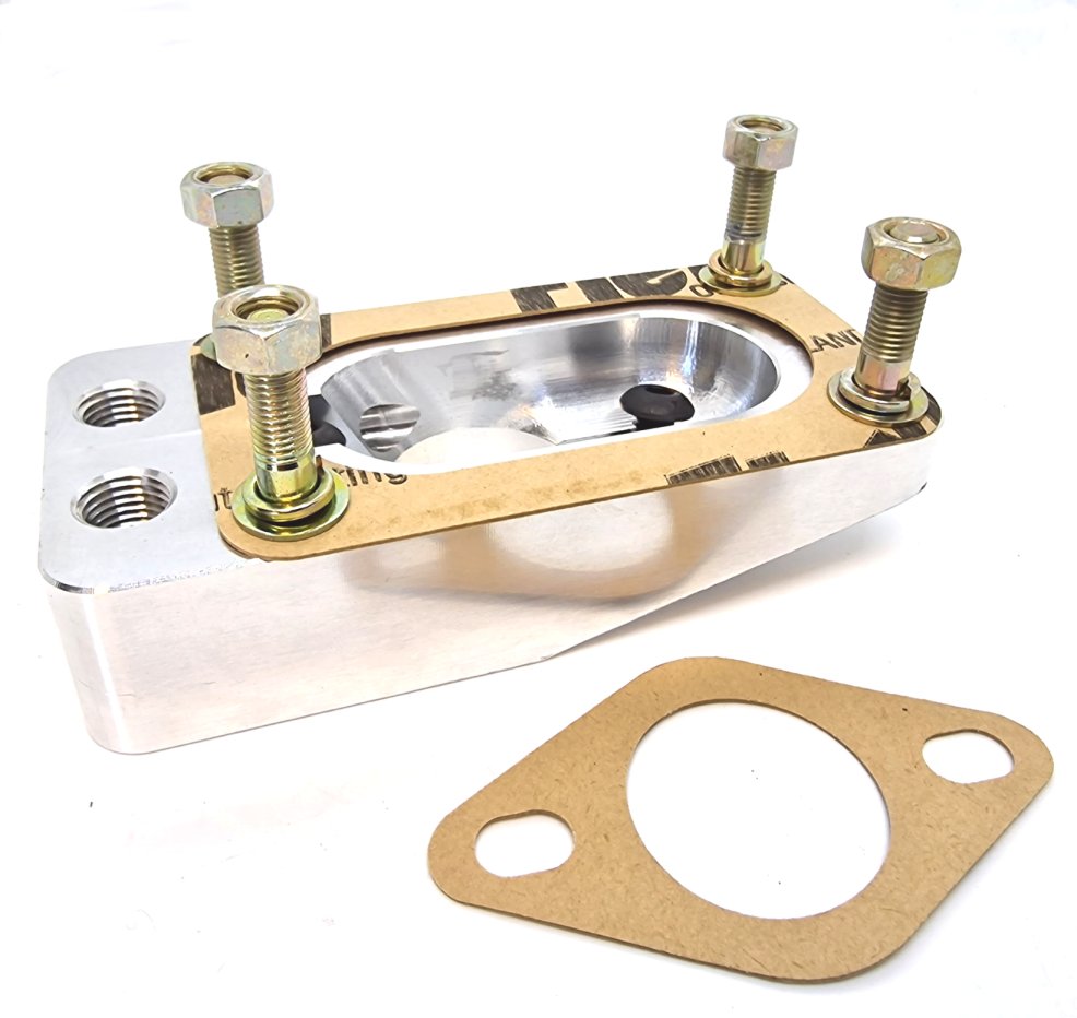 Ford / SAAB V4 1bbl to 32/36 Weber Manifold Adaptor Converter - DGV DCD DGMS