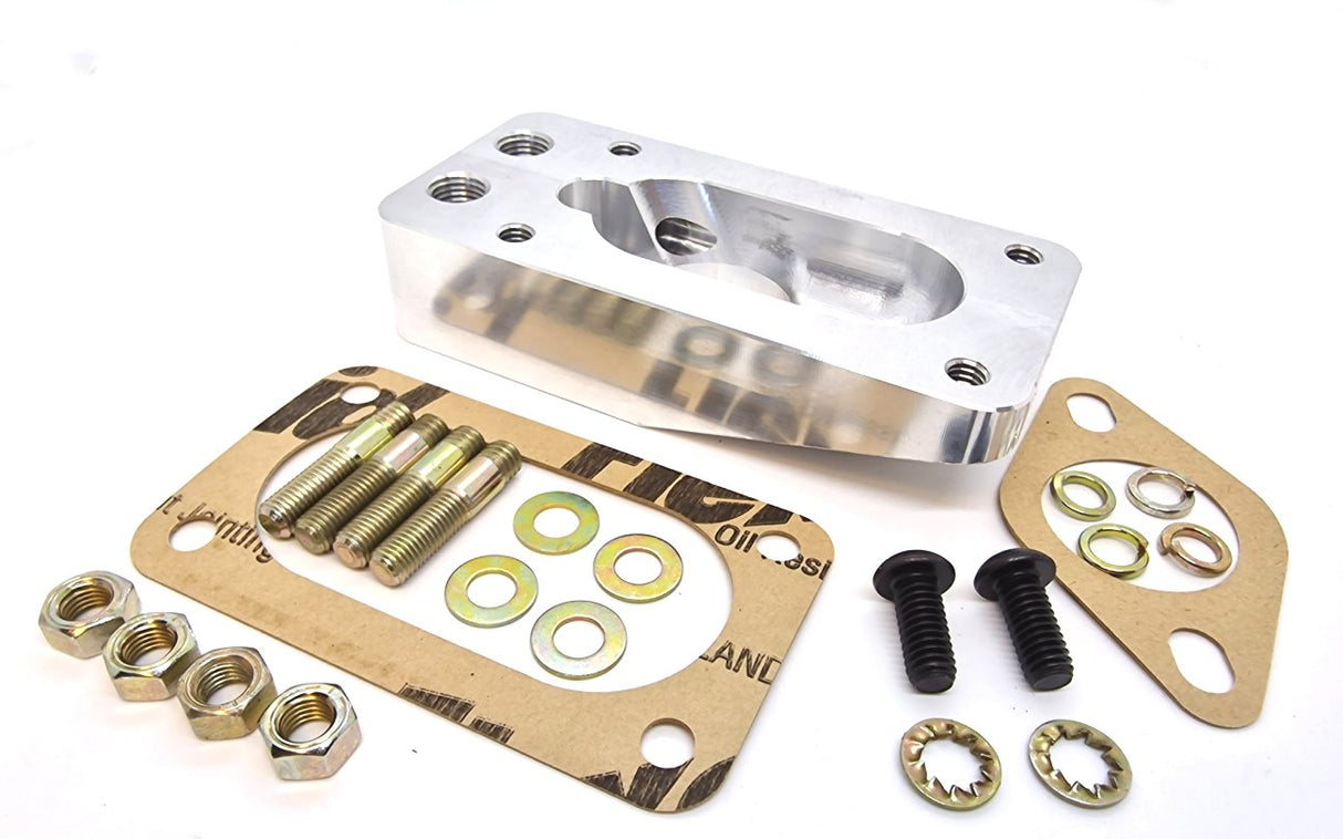 Ford / SAAB V4 1bbl to 32/36 Weber Manifold Adaptor Converter - DGV DCD DGMS