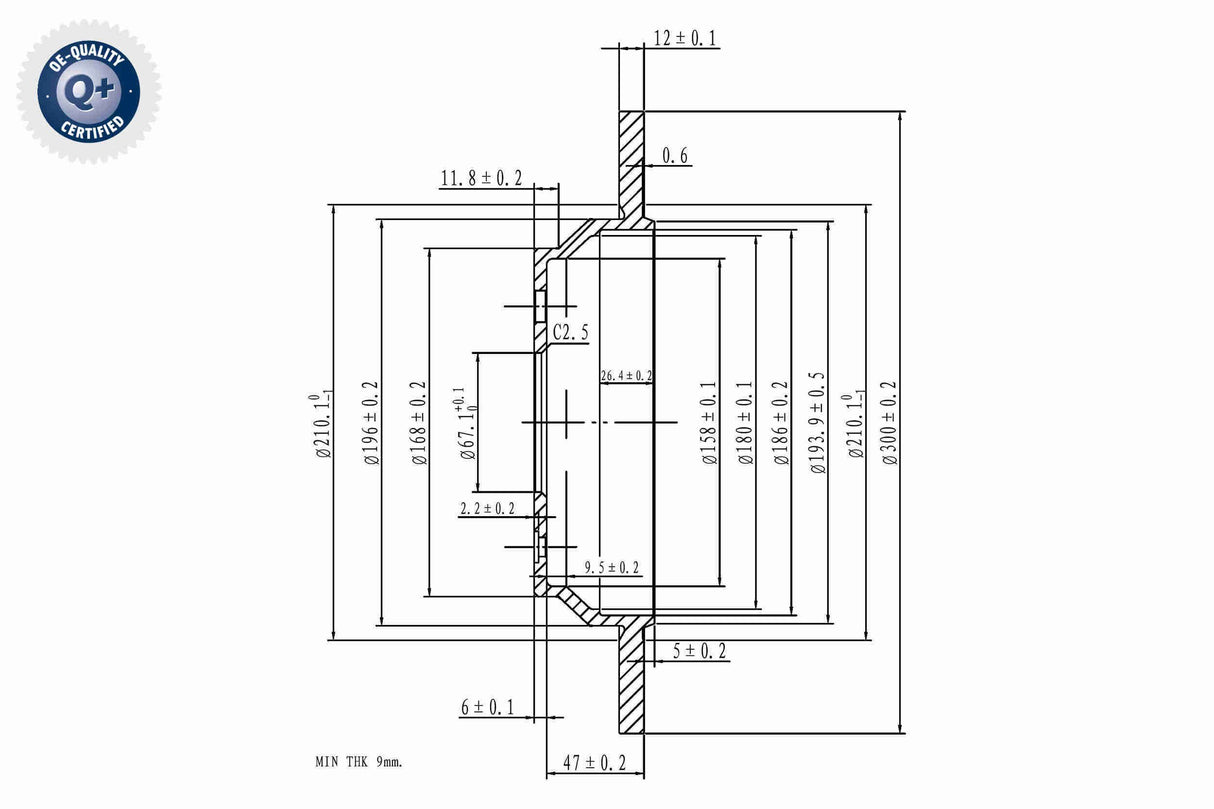 Brake Disc - V30-40062