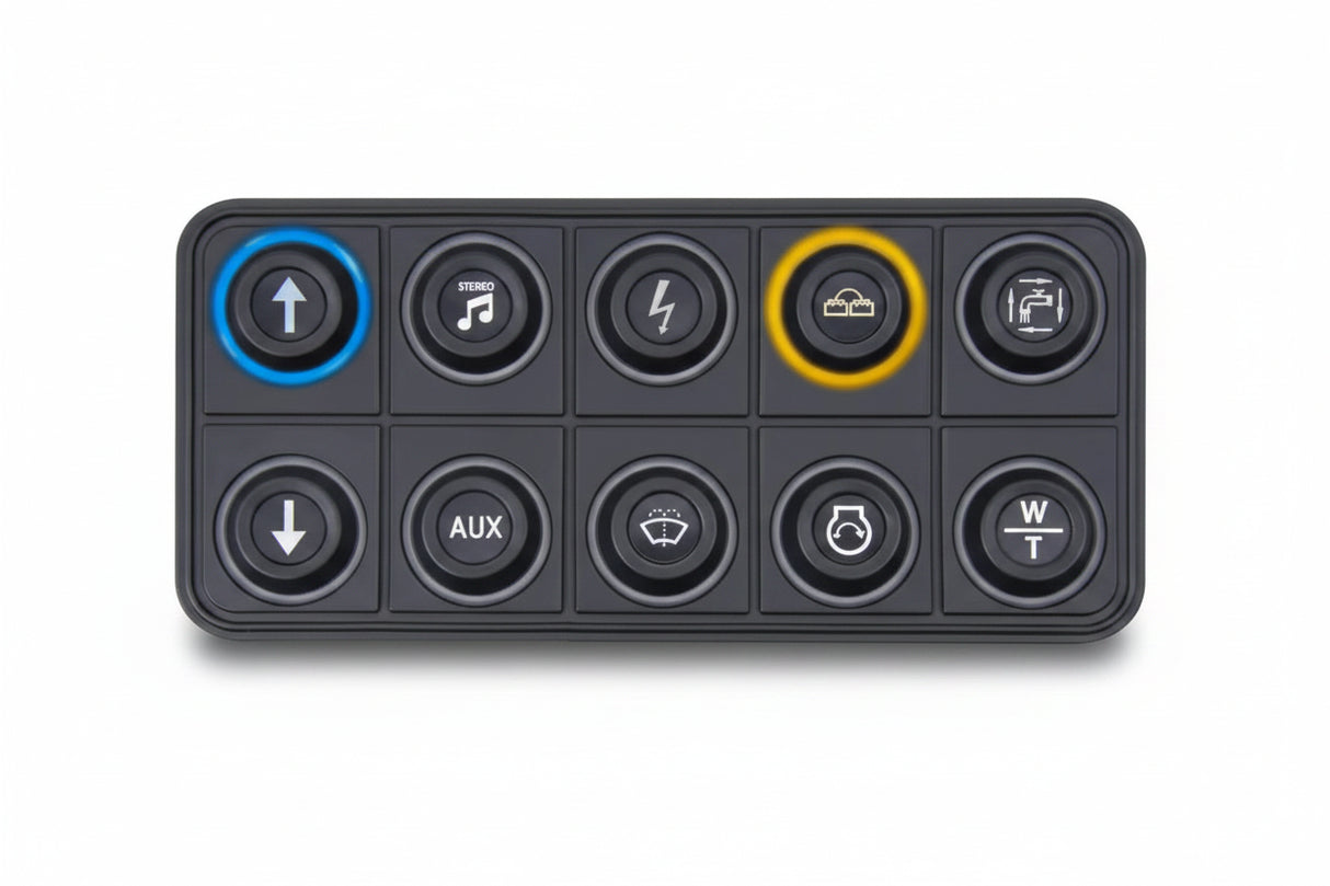 Ecumaster CANBUS Keypad – 4 / 6 / 8 / 10 / 12 / 15 Key Motorsport Switch Panel