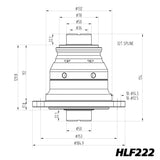 Blackline FOR BMW E24 E28 E36 M3 210 LSD Limited Slip Diff 153x12.5 18mm Offset HLF222