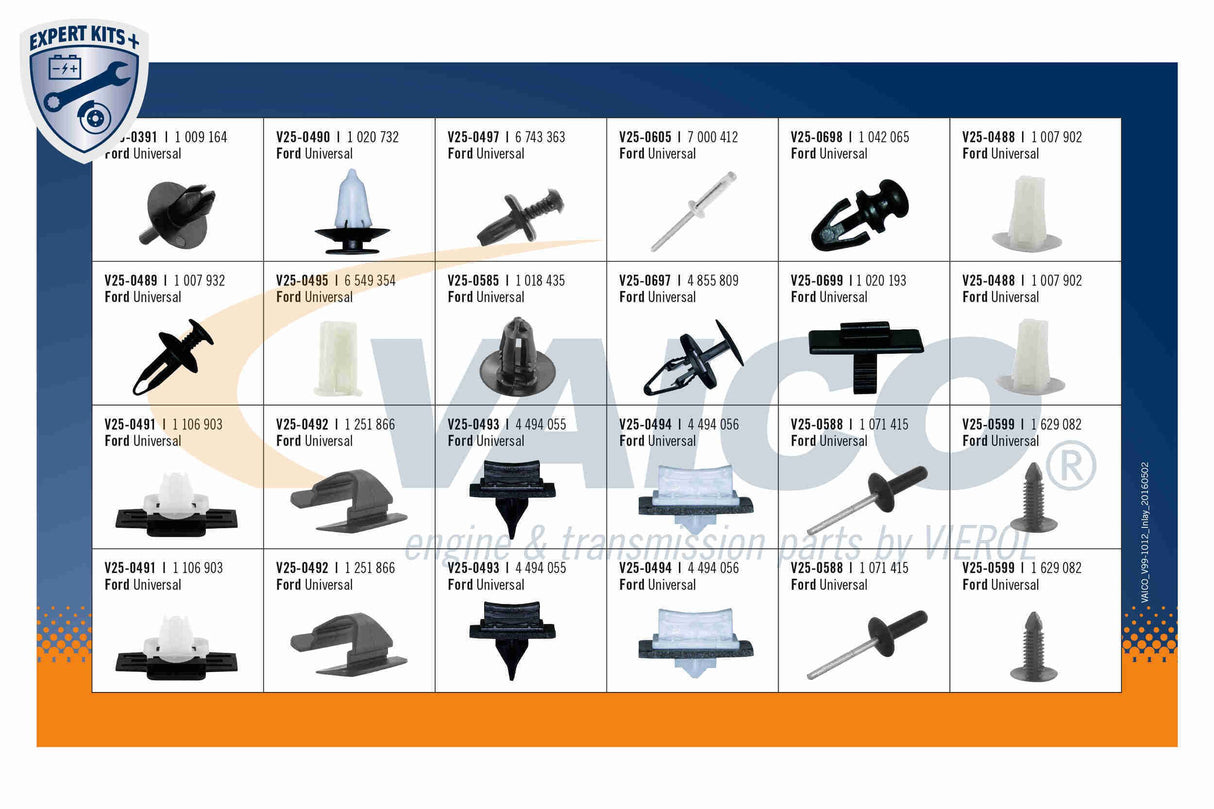 Assortment, fasteners - V99-1012