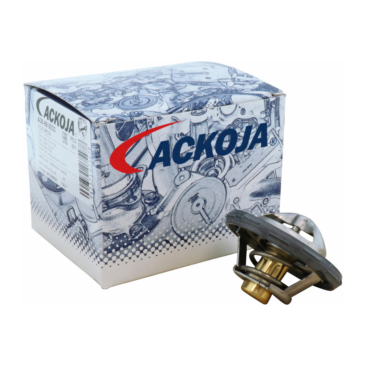 NISSAN Thermostat, coolant  - ACKOJA A38-99-0033